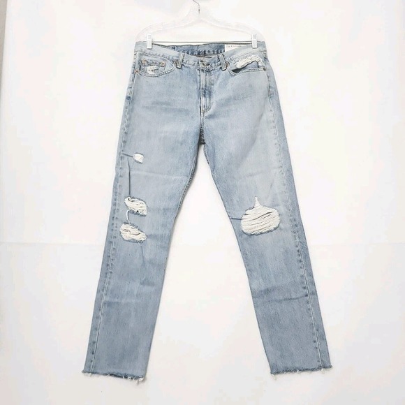 Rag & Bone Womens Union Pool Marilyn Distressed Jeans W1718K165UNI Size 31 - Picture 1 of 8